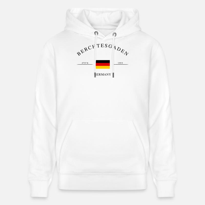 Berchtesgaden – Souvenir et cadeau de vacances - Sweat à capuche bio CRUISER Stanley/Stella Unisexe - blanc