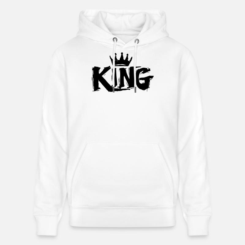 Lettrage King Graffiti - Sweat à capuche bio CRUISER Stanley/Stella Unisexe - blanc