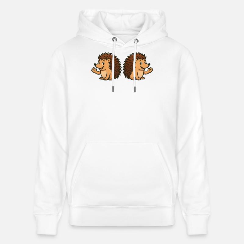 Niedliche Igel  Comic - Stanley/Stella Unisex Bio-Hoodie CRUISER  - Weiß