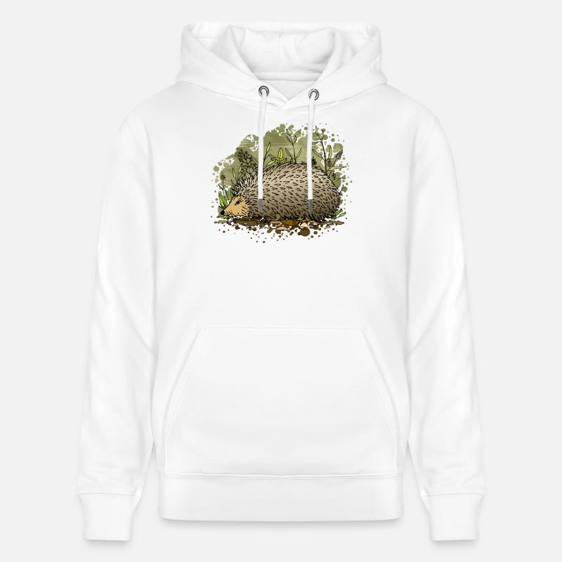 hérisson - Sweat à capuche bio CRUISER Stanley/Stella Unisexe - blanc