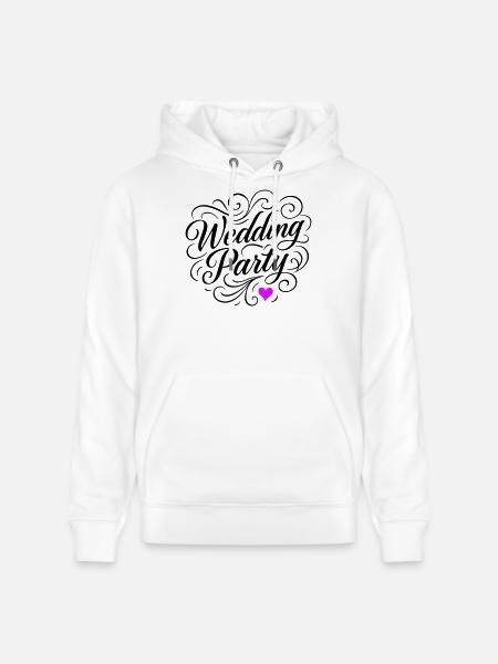Wedding Party Wedding Party - Stanley/Stella CRUISER Unisex Organic Hoodie - white