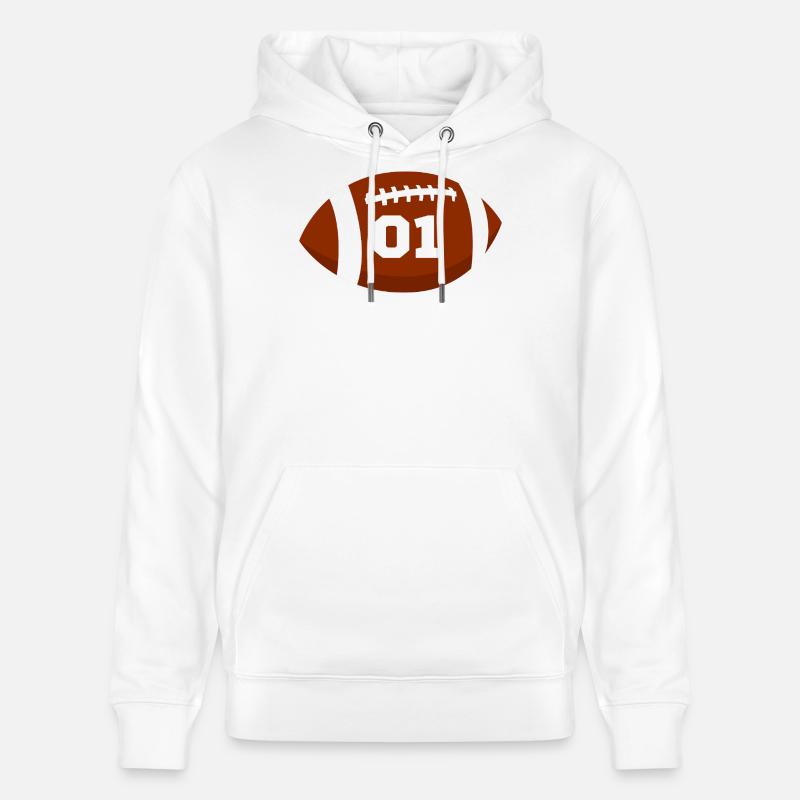 Numéro 1 rugby - 1e anniversaire rugby - Sweat à capuche bio CRUISER Stanley/Stella Unisexe - blanc
