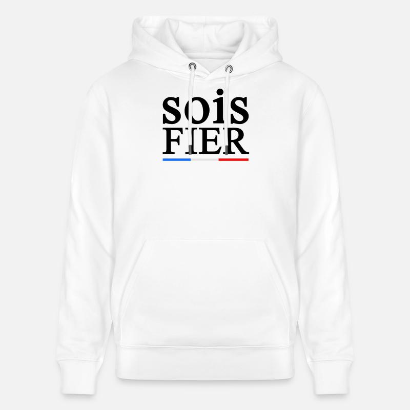FIER 1 - Sweat à capuche bio CRUISER Stanley/Stella Unisexe - blanc
