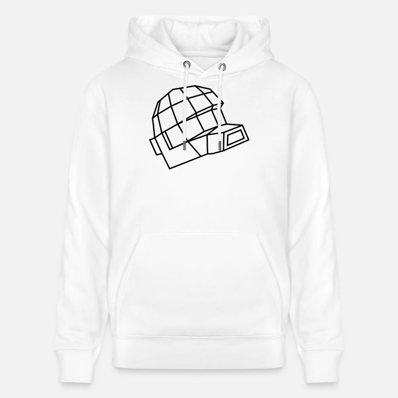 Daft Helm – Electro, Dance & Robot Style - Stanley/Stella Unisex Bio-Hoodie CRUISER  - Weiß