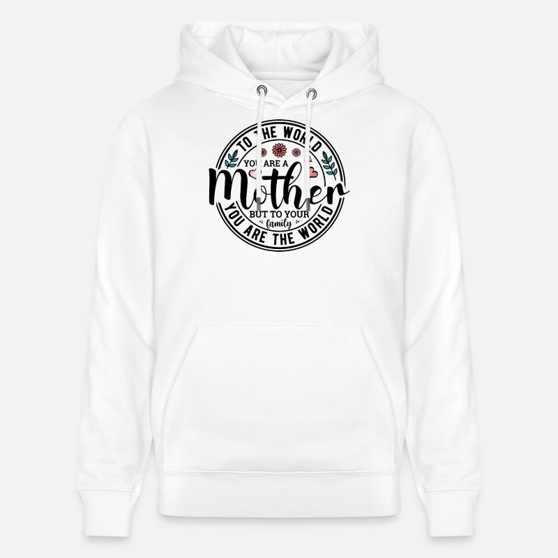Vous êtes une Mère - Sweat à capuche bio CRUISER Stanley/Stella Unisexe - blanc