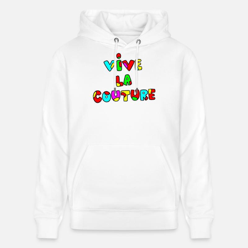 VIVE LA COUTURE ! - Sweat à capuche bio CRUISER Stanley/Stella Unisexe - blanc