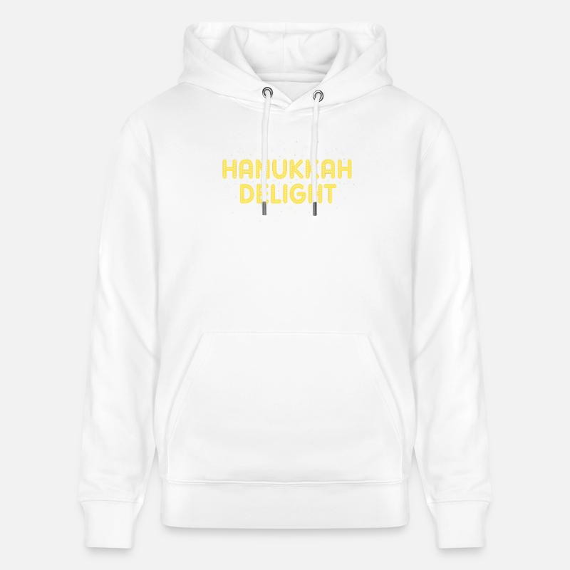 Hanoukka Hanoukka Hanoucca - Sweat à capuche bio CRUISER Stanley/Stella Unisexe - blanc