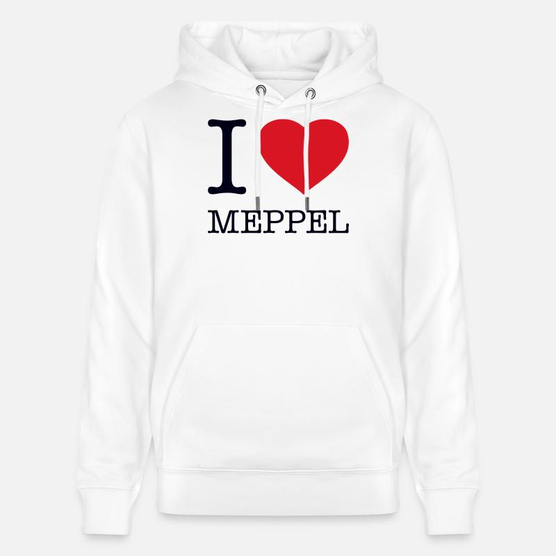 J’adore Meppel - Sweat à capuche bio CRUISER Stanley/Stella Unisexe - blanc