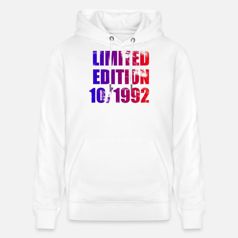 33e anniversaire Edition limitée 10/1992 - Sweat à capuche bio CRUISER Stanley/Stella Unisexe - blanc