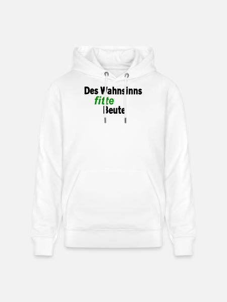 Insanely fit prey - Stanley/Stella CRUISER Unisex Organic Hoodie - white