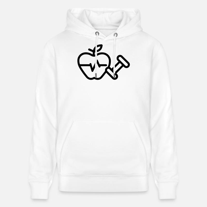 Mode de Vie Sain - Sweat à capuche bio CRUISER Stanley/Stella Unisexe - blanc