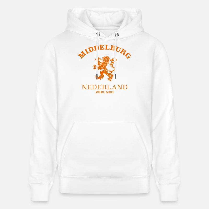 Middelburg, Pays-Bas, Pays-Bas - Sweat à capuche bio CRUISER Stanley/Stella Unisexe - blanc
