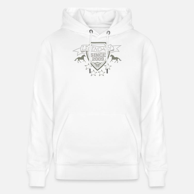 Cheval 2009 - Sweat à capuche bio CRUISER Stanley/Stella Unisexe - blanc