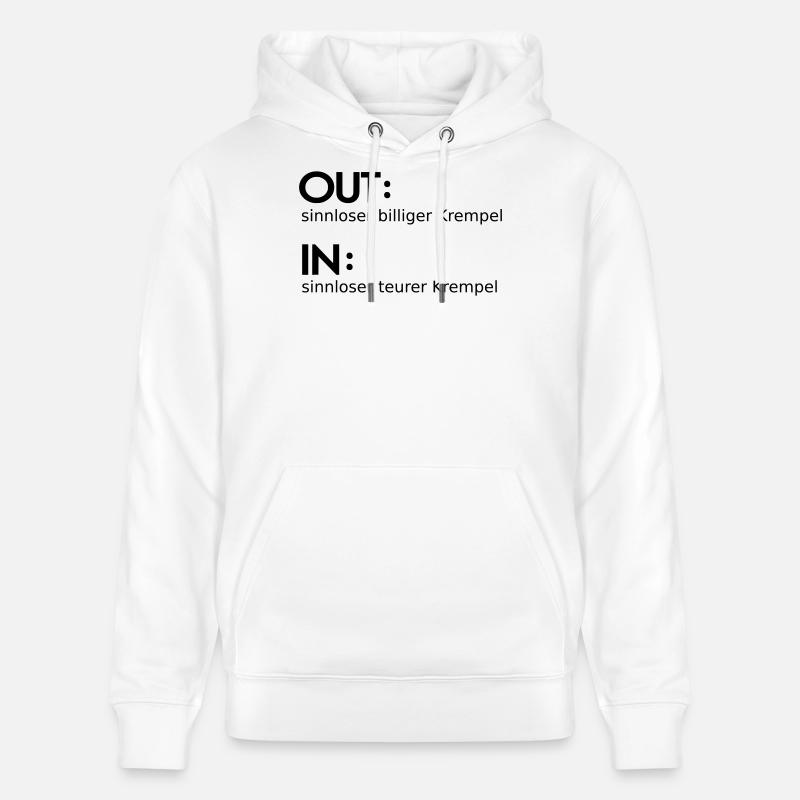 Entrée - Sortie - Sweat à capuche bio CRUISER Stanley/Stella Unisexe - blanc