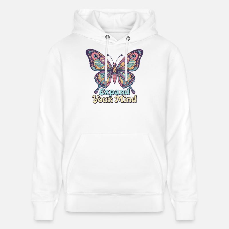 Psychedelisch Retro – Expand Your Mind - Sweat à capuche bio CRUISER Stanley/Stella Unisexe - blanc