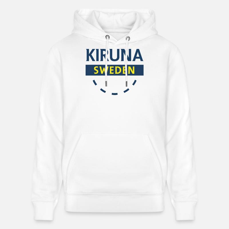 Emblème de l’Arctique de Kiruna - Sweat à capuche bio CRUISER Stanley/Stella Unisexe - blanc