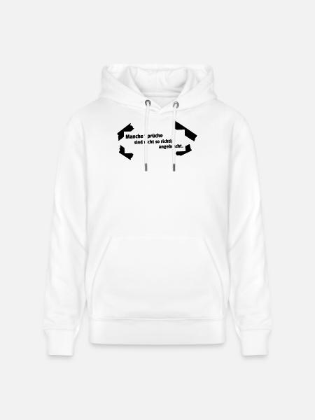 Sayings not appropriate - Stanley/Stella CRUISER Unisex Organic Hoodie - white