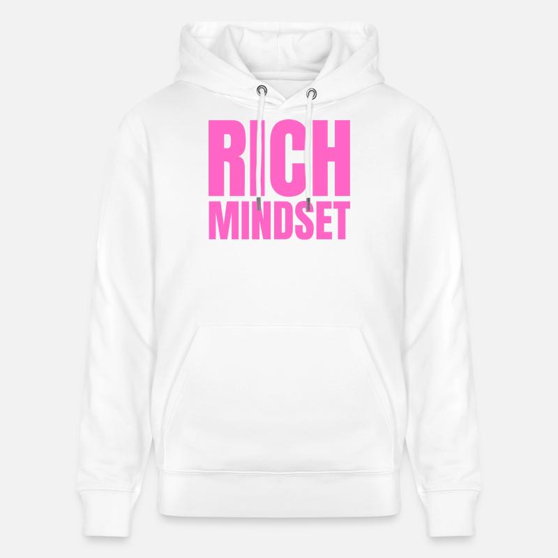 Rich Mindset motivation succès attitude - Sweat à capuche bio CRUISER Stanley/Stella Unisexe - blanc