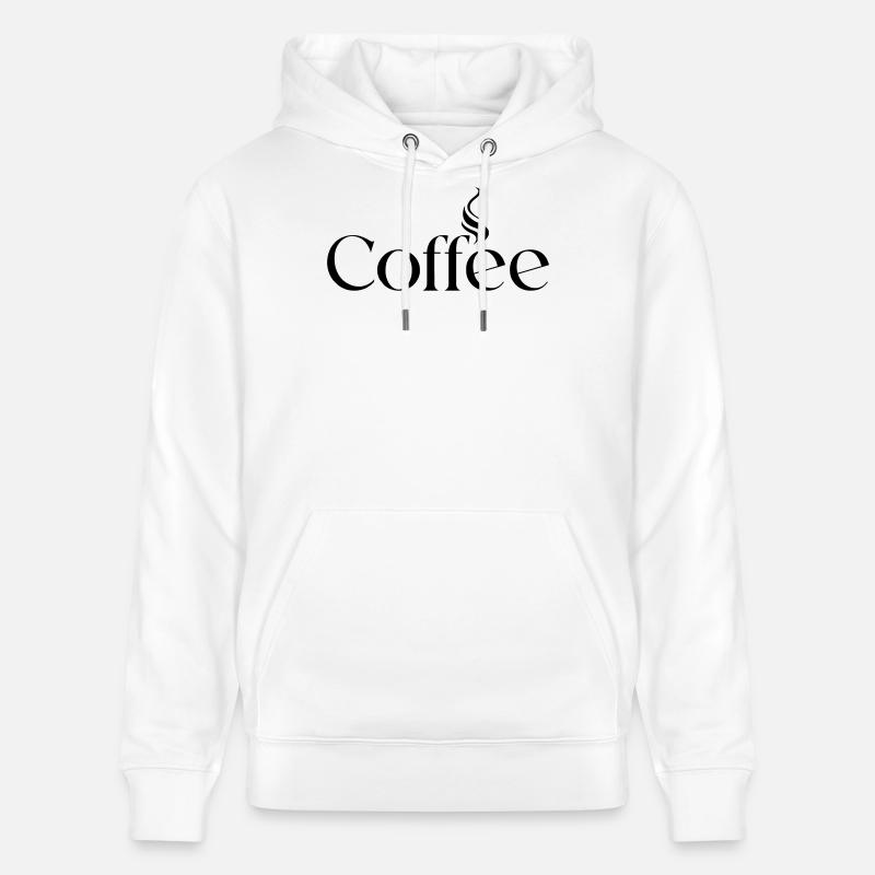 Café - Sweat à capuche bio CRUISER Stanley/Stella Unisexe - blanc