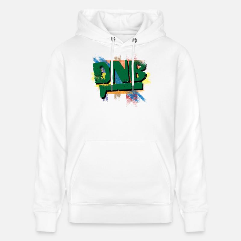 Explosion de graffitis DNB - Sweat à capuche bio CRUISER Stanley/Stella Unisexe - blanc