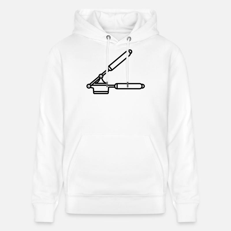  Knoblauch Presse oder Spätzle Presse - Stanley/Stella Unisex Bio-Hoodie CRUISER  - Weiß