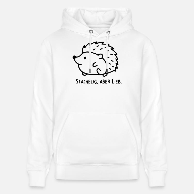 Dicton de hérisson | Piquant, mais doux - Sweat à capuche bio CRUISER Stanley/Stella Unisexe - blanc