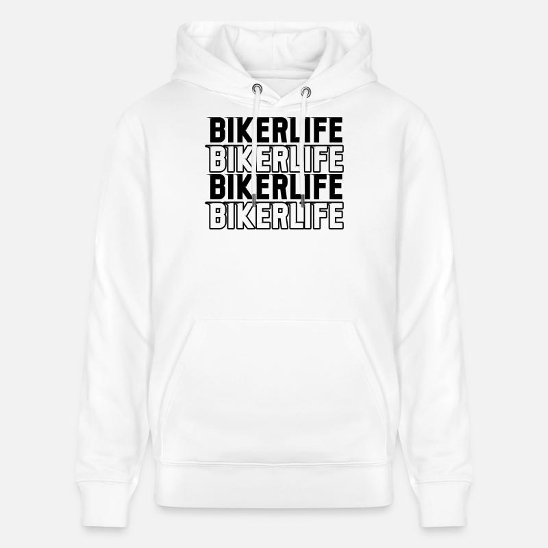 Biker_life_fast - Sweat à capuche bio CRUISER Stanley/Stella Unisexe - blanc