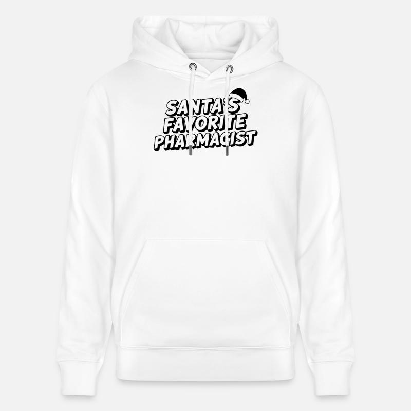 Le pharmacien préféré du Père Noël - Sweat à capuche bio CRUISER Stanley/Stella Unisexe - blanc