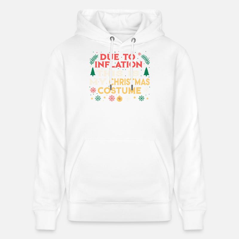 Wegen der Inflation mein Weihnachtskostüm - Stanley/Stella Unisex Bio-Hoodie CRUISER  - Weiß