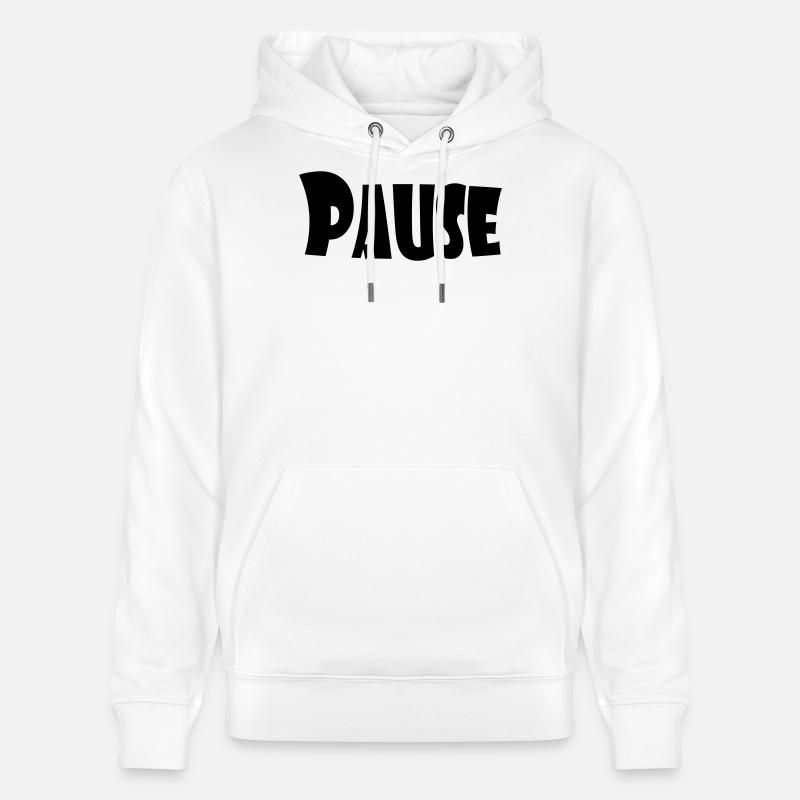 Pause - Sweat à capuche bio CRUISER Stanley/Stella Unisexe - blanc