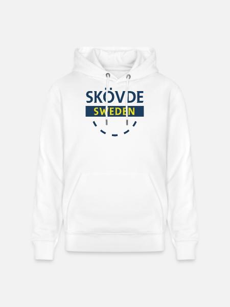Skövde Sweden Sign Design - Sweat à capuche bio CRUISER Stanley/Stella Unisexe - blanc