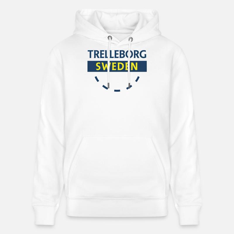 Trelleborg Schweden Logo Bogen - Stanley/Stella Unisex Bio-Hoodie CRUISER  - Weiß