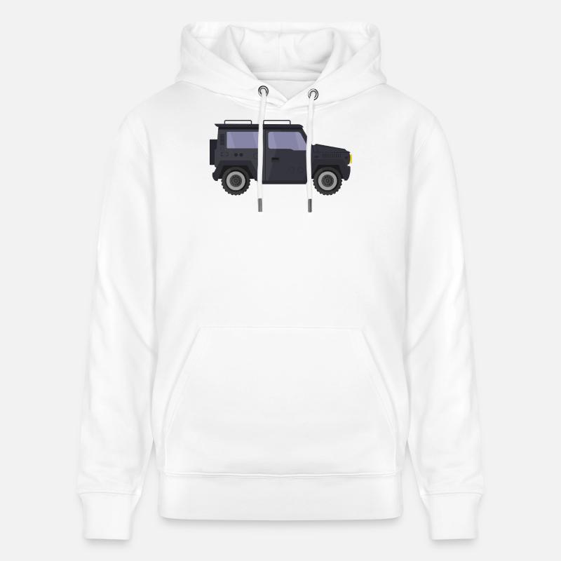 Jeep - Sweat à capuche bio CRUISER Stanley/Stella Unisexe - blanc