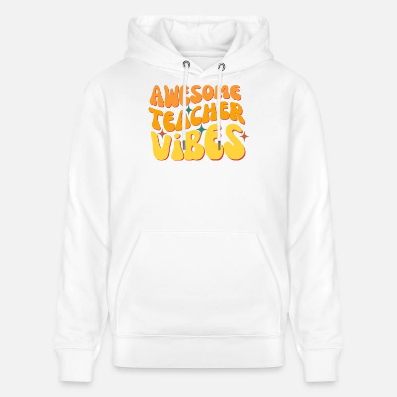 Des vibrations d’enseignant impressionnantes - Sweat à capuche bio CRUISER Stanley/Stella Unisexe - blanc