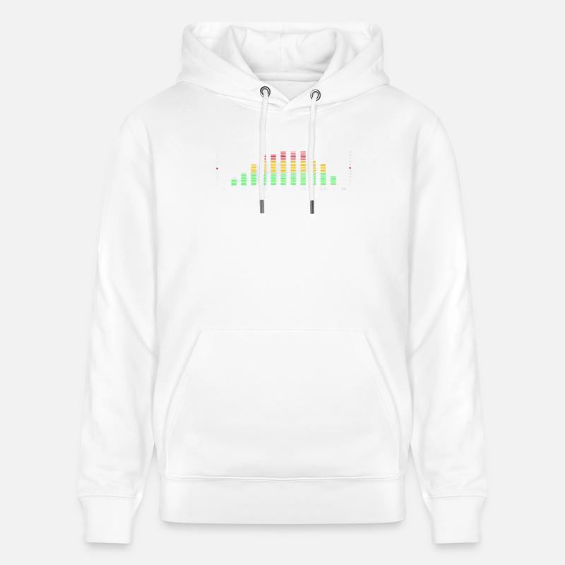 Rainbow Equalizer Pulse - Stanley/Stella Unisex Bio-Hoodie CRUISER  - Weiß