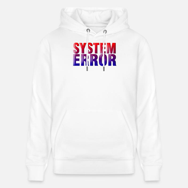 Systemfehler Gradient Typo - Stanley/Stella Unisex Bio-Hoodie CRUISER  - Weiß