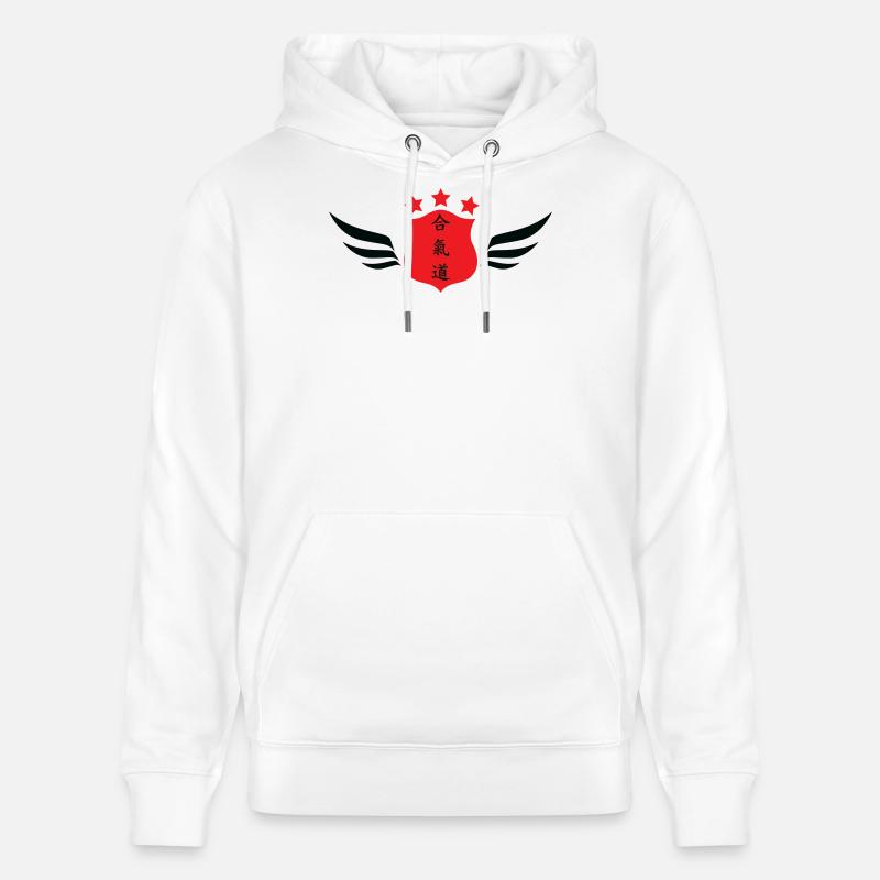 Aïkido - Art Martial - Aïkidoka - Sweat à capuche bio CRUISER Stanley/Stella Unisexe - blanc
