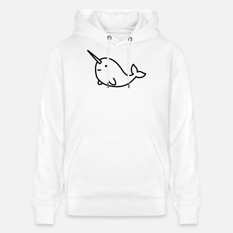 Narval - Sweat à capuche bio CRUISER Stanley/Stella Unisexe - blanc