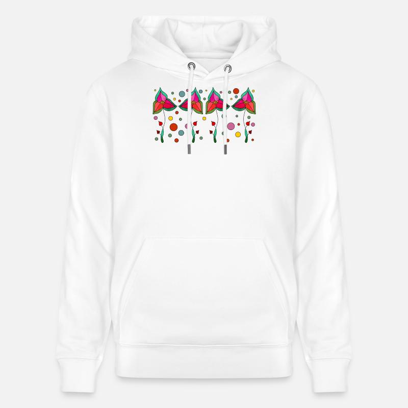Fleur - Sweat à capuche bio CRUISER Stanley/Stella Unisexe - blanc