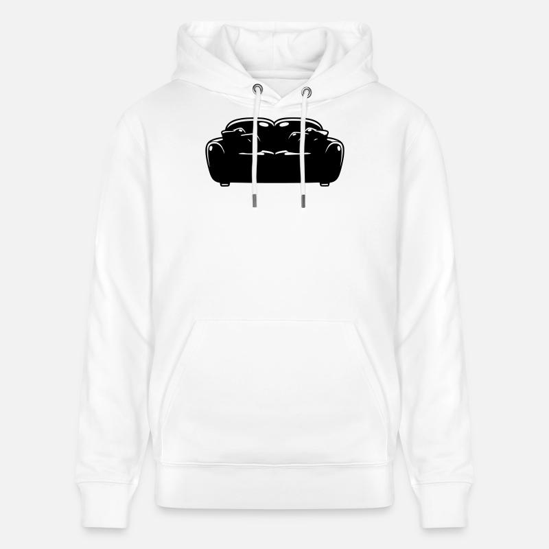 Silhouette de canapé Détendue Vector - Sweat à capuche bio CRUISER Stanley/Stella Unisexe - blanc