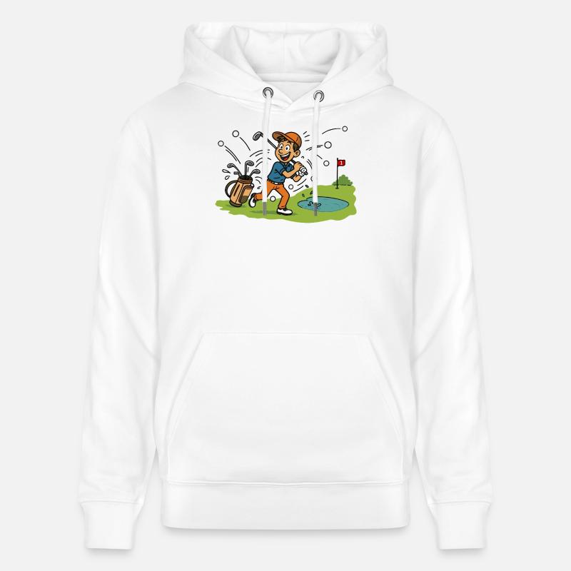 Le golf est déjà accroché - Sweat à capuche bio CRUISER Stanley/Stella Unisexe - blanc