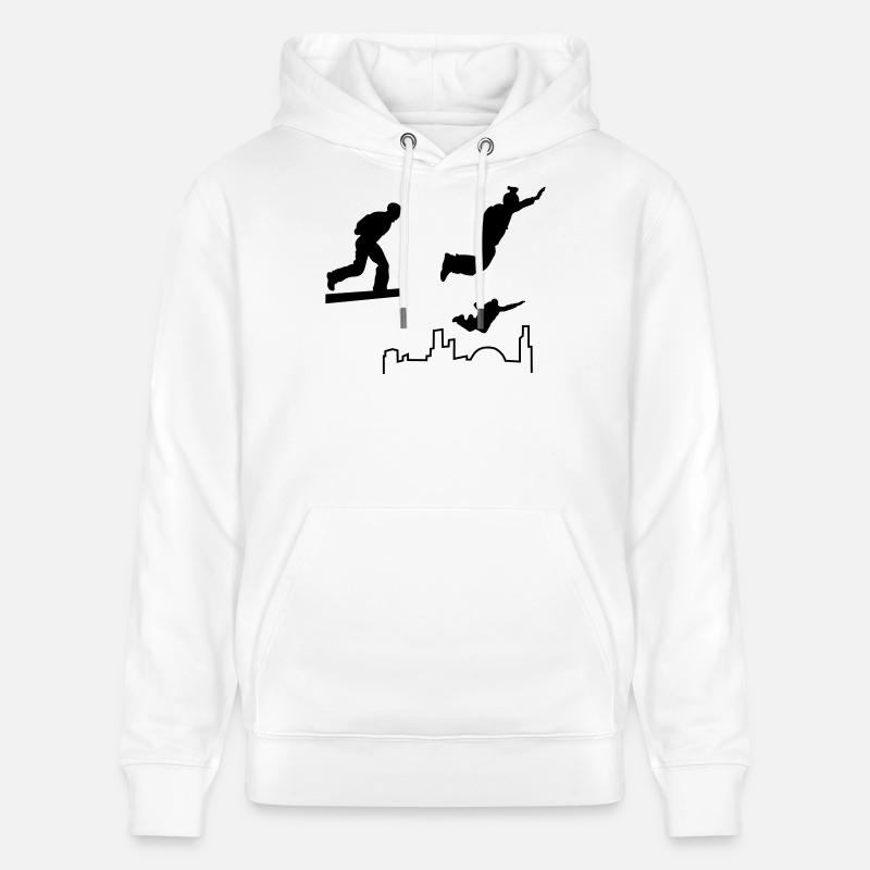 Saut de base - Sweat à capuche bio CRUISER Stanley/Stella Unisexe - blanc