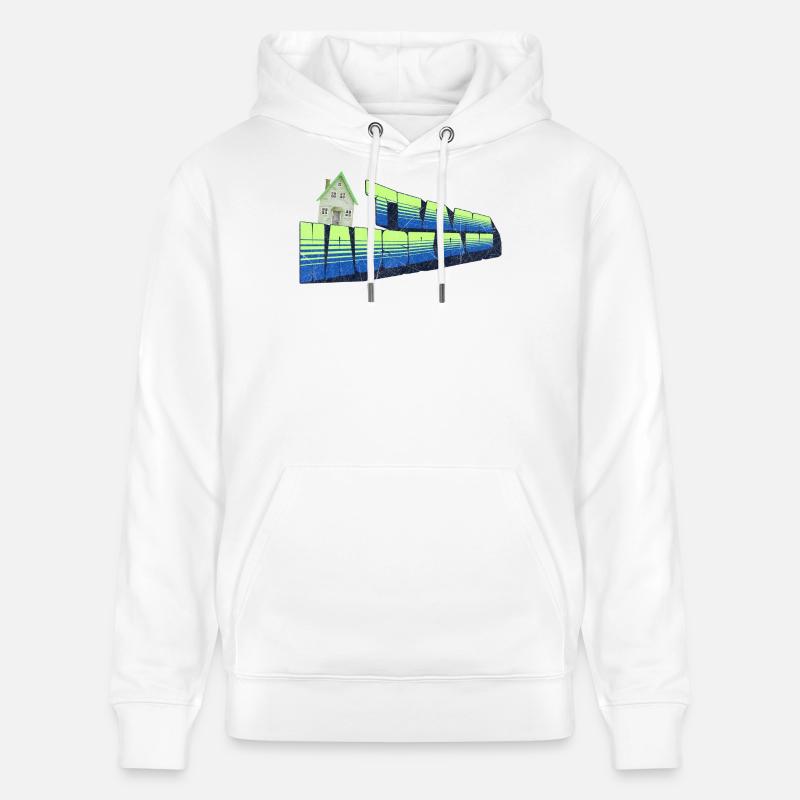 Construction de maisons d’équipe - Sweat à capuche bio CRUISER Stanley/Stella Unisexe - blanc