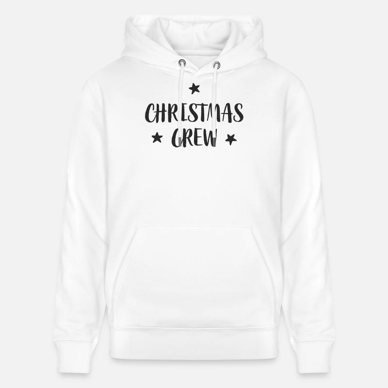 Lettrage de l’équipe de Noël - Sweat à capuche bio CRUISER Stanley/Stella Unisexe - blanc
