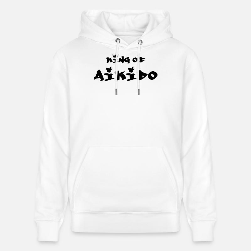 le Roi de l'Aïkido  - Sweat à capuche bio CRUISER Stanley/Stella Unisexe - blanc