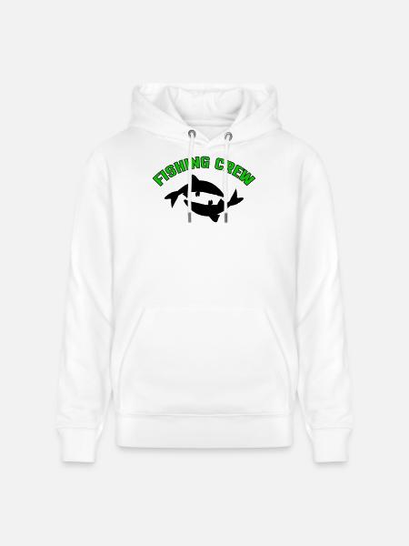 Fish Crew - Stanley/Stella CRUISER Unisex Organic Hoodie - white