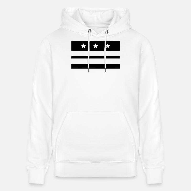 Drapeau de Washington - Sweat à capuche bio CRUISER Stanley/Stella Unisexe - blanc