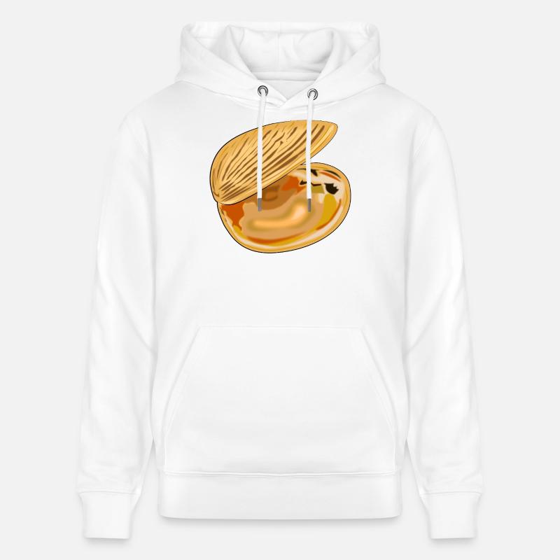 Coquille déployée - Sweat à capuche bio CRUISER Stanley/Stella Unisexe - blanc