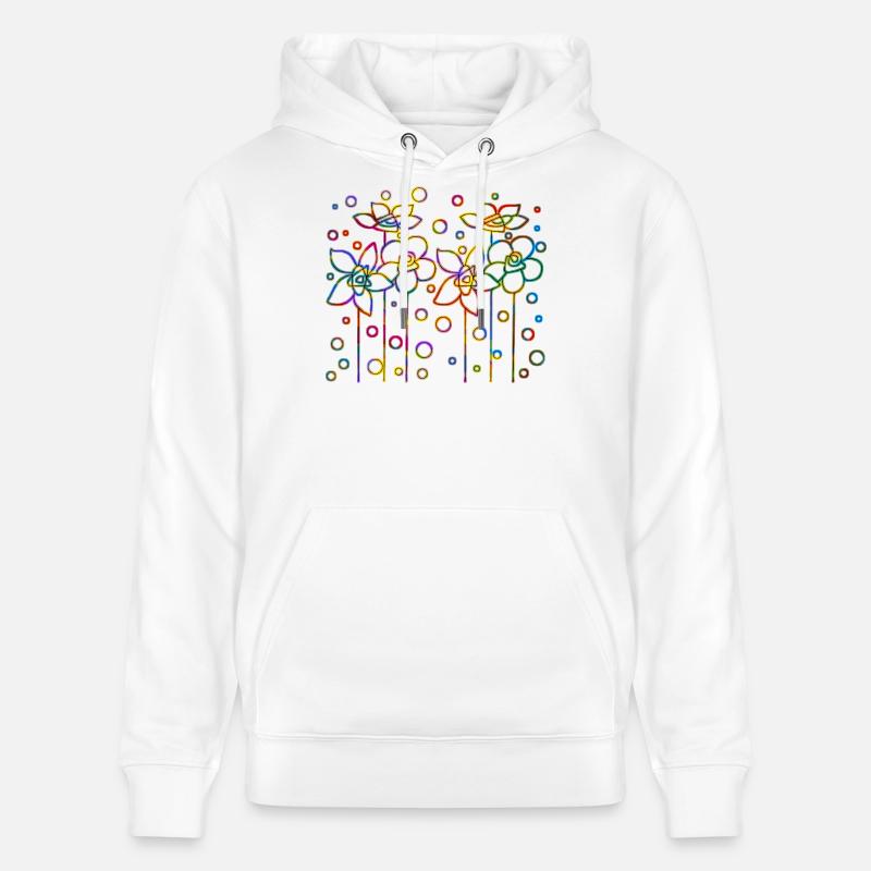 Fleur - Sweat à capuche bio CRUISER Stanley/Stella Unisexe - blanc