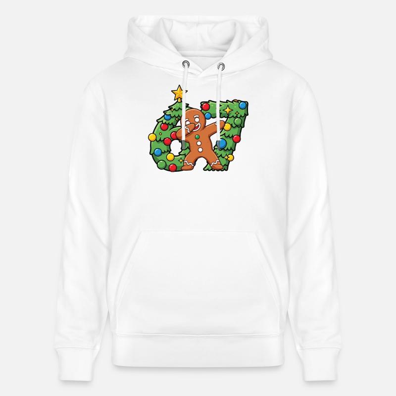 67 Meme-Lebkuchentanz auf dem Weihnachtskranz - Stanley/Stella Unisex Bio-Hoodie CRUISER - Weiß
